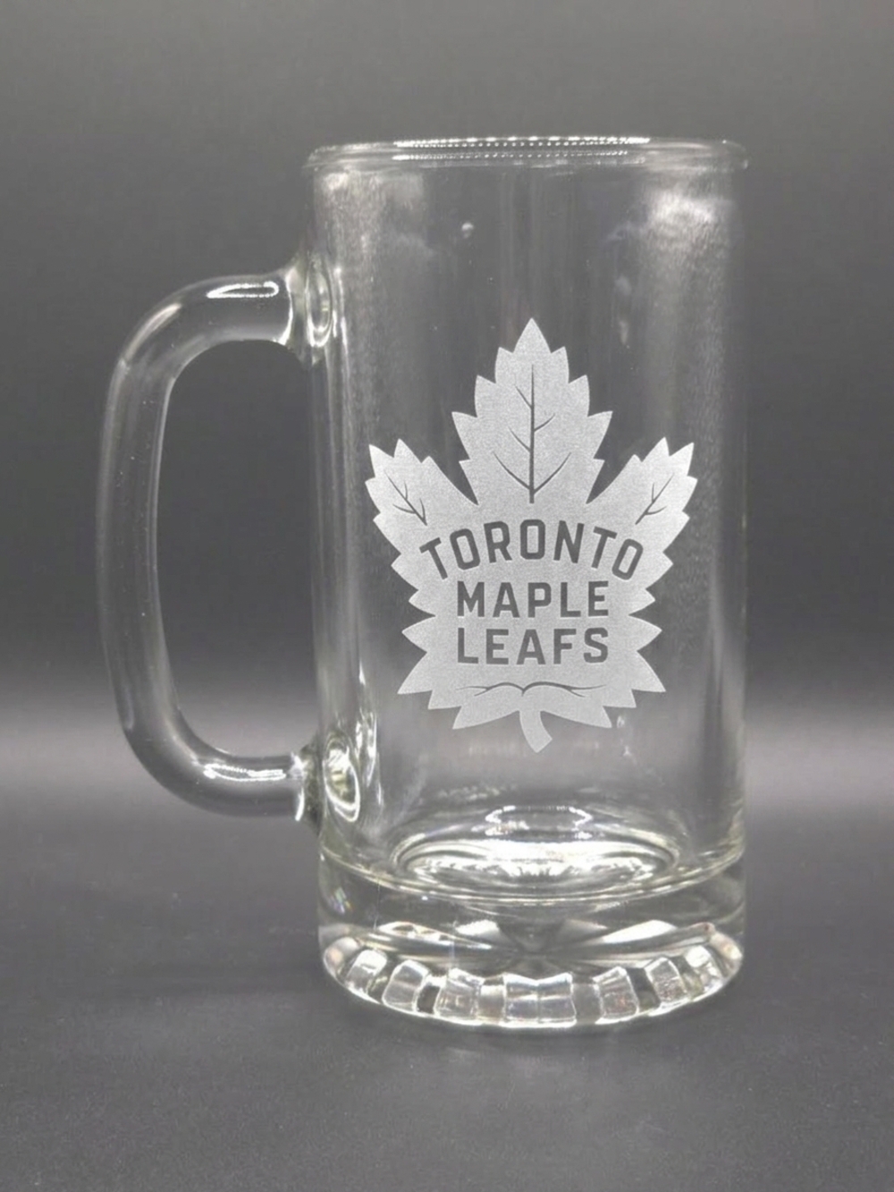 Toronto Maple Leafs - Glass Beer Mug - White Logo